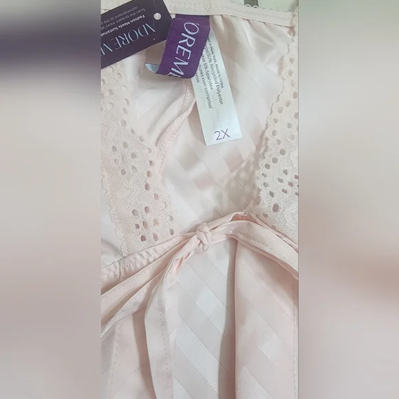 Adore Me Elegant Pink Lace Trim Sleepwear Set - Picture 4 of 12